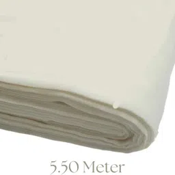 SARDAR EXCLUSIVE 5.50 Off White Medium Weight Soft Rubia Voile Pure Cotton Sikh Turban Pagri Solid Pagri-image-51