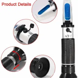 thermomate 0-32 Brix Contrast ATC Refractometer Digital Laboratory Refractometer image 3