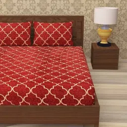 144 TC Cotton Double Printed Flat Bedsheet-image-15