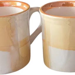 Pack of 1 Ceramic cp-14 tea cups set of 6 glossy yellow-30