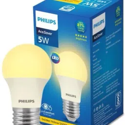 philips 5 W Basic Round E27 LED Bulb image 2