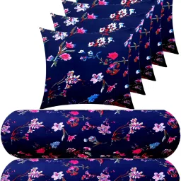 Microfibre Floral Bolster Pack of 7-image-41