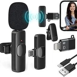 Kazotra K8 Wireless Mic,Plug-and-Play for Phones,Cameras & Tablets,Noise Reduction Camera Microphone-16