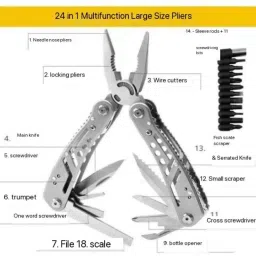 vavsu 24 in 1 Multi-function Plier Tools Multi Utility Plier image 2
