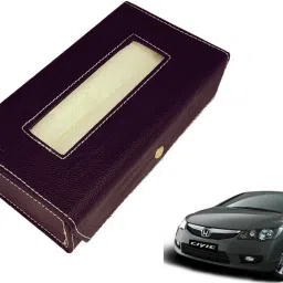 Basic-Black Tissue Box Leatherette Vehicle Tissue Dispenser-image-39