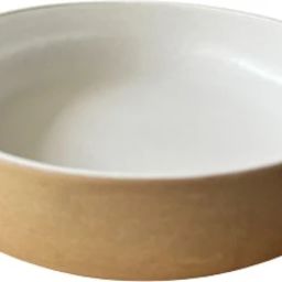 Ceramic Pasta Bowl Whte 750ml 1 Piece Beige & Pista Matte Finish Stackable, Microwave Safe-41