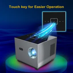 Livato X3 Projector 4k Android 720P With 2GB 16GB 5G WiFi BT 5.0 Voice Control Remote (8000 lm / 1 Speaker / Wireless / Remote Controller) Portable Projector image 4
