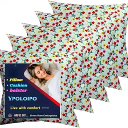 5 Cushion And 2 Microfibre Solid Bolster Pack of 7-image-22