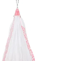 made2craft Baby Sleep Swing Cradle with attached Mosquito net and Spring image 3
