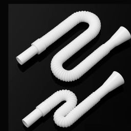 (P OF 2) PVC HOSE PIPE FOR WASH BASIN/ SINK 1.110 PVC Kitchen Pipe for Sink/ Waste/ Wash Basin Expandable & Flexible Drain Pipe Hose Pipe-image-87