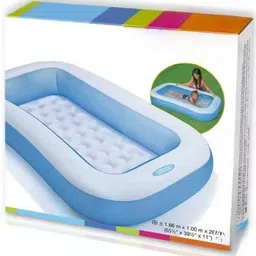 tiny tales 5ft Inflatable Rectangular swimming Pool, With Free Pump Inflatable Swimming Pool-picture-48