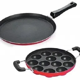Premium combo cookware set. Paniarakkal Set with Lid 0.5 L capacity 27 cm diameter-image-70