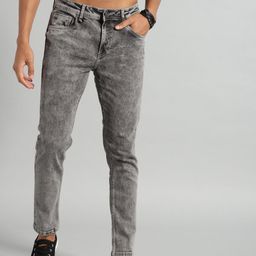 roadster Men Skinny Mid Rise Grey Jeans-picture-11