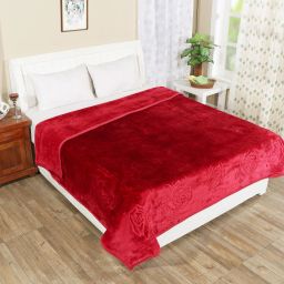 iws Self Design Double Mink Blanket for Mild Winter image 2