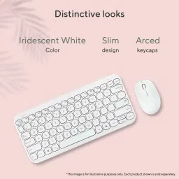 ASUS Marshmallow KW100 Bluetooth Laptop-size Multi-device Keyboard Compatible with Desktop, Laptop, Mac, Tablet image 3