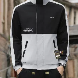 Men Solid Biker/Riding Jacket-image-22