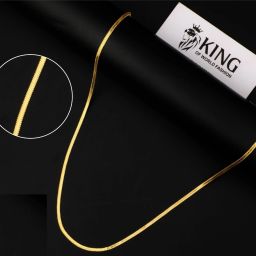 Micro Gold Plated Chain 20 Inches gold Chain for boys Gold-plated Plated Brass Chain-image-4