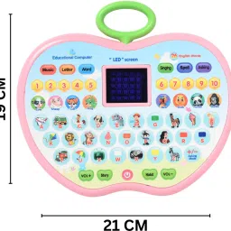 aexoniz toys Shape Educational Computer Laptop Toy for Kid LED Display Alphabet Numbers image 4