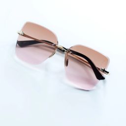Gradient, UV Protection, Mirrored, Toughened Glass Lens Rectangular, Retro Square Sunglasses (Free Size)-image-85