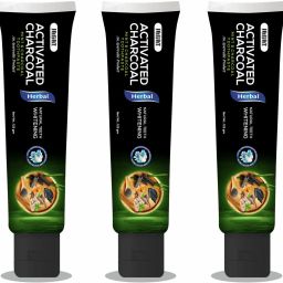 Devsutra Dr. Trusted Ayurvedic HERBAL Activated Charcoal Toothpaste for Teeth Whitening - 100% Natural Formula with Mint Flavour, No Fluoride & Artificial Colours Toothpaste-18