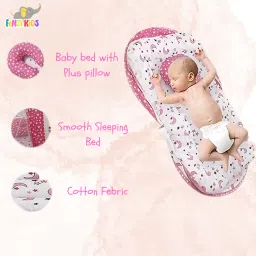 fenzi kids Nylon Infants Washable New Born Baby Bedding Set Combo | Mattress | Mosquito Net | Insect Protector | Mosquito Net image 2