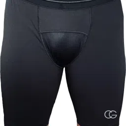 Solid Men Black Sports Shorts-image-61