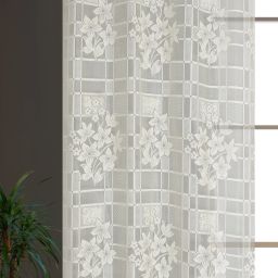 153 cm (5 ft) Net Transparent Window Curtain Single Curtain-image-79
