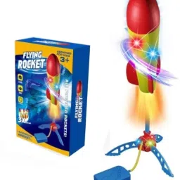 Flying Rocket Launcher Toy for Kid Children's Rockets Air Pressure Garden Games-39