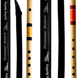 Musical Combo Flutes D Natural 7 Hole (18 Inch) & DD Base (24 Inch) Bamboo Flute Bansuri with Flute Carry Bag Free Bamboo Flute-image-59