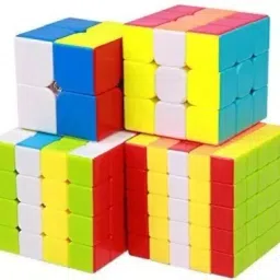 Combo Cube Set of 2x2 3x3 4x4 5x5 High Speed Stickerless Magic Puzzle-13
