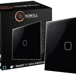 Howell 1 Gang Wi-fi Smart 24 Amp Touch Switch Compatible With Alexa, Google & Siri Smart Switch-3