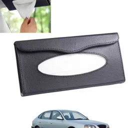 Universal Leatherite Rectangle Black Tissue Box For Car/office/Home-84 Vehicle Tissue Dispenser-image-72