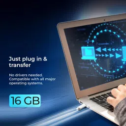 DIGITEK 16GB USB 2.0 U Disk Flash Drive, High Speed Read & Write Pen Drive 16 GB Pen Drive Compatible with Audio Player, Desktop Computer, Gaming Console, Laptop, Television, Tablet USB 2.0 Metal Case image 5
