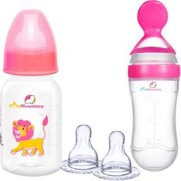 Baby Feeding Bottle, PP, BPA Free, 0m+ Food Feeder (Pink) - 125 ml-image-78