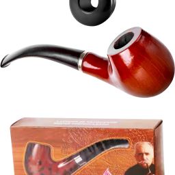 Wooden Smoking Pipe For Cigarettes Smoking Beer Bong Funnel-image-76
