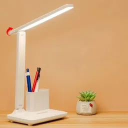 Rechargeable LED Stand Desk Lamp with USB Charging Port and Pen Phone Holder Table Lamp-image-30