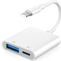 Jihaan USB Camera Adapter iPhone Lightning Female USB OTG Fast Charging White USB Camera Adapter,Portable Female OTG AdapteUSB white USB Charger-15