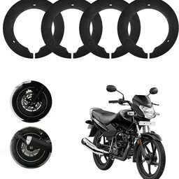 sunriders Bike Wheel Cover 17 Inch For Tvs Star Sport Black Half Pack of 4 Pc Wheel Cover For NA NA-picture-19