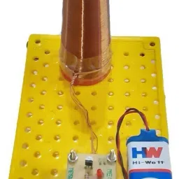melody's Tesla Coil Working Model with CFL Light Physics Project for Student Alternative Energy Electronic Hobby Kit image 3