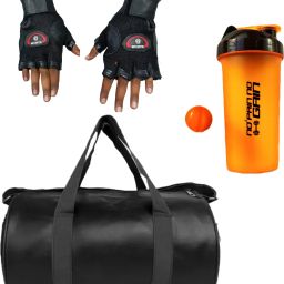 25 L Gym Duffel Bag - New gym bag combo for gym bag gym shaker bottle - Black-57
