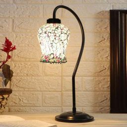 new era Multicolor Mosaic Glass Curvy Table Lamp with Iron Base-picture-30