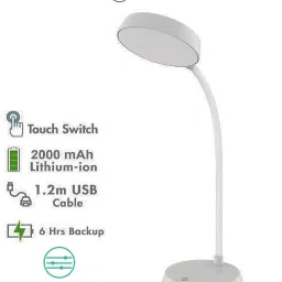 360 Degree Flexible Neck, Touch Switch Rechargeable Desk Eye Protection Study Lamp-10