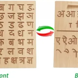 Two in one Both Side Hindi Alphabet Writing Practice Tracing Board for kids-37
