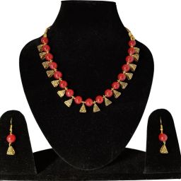 Alloy Pink Jewel Set-3