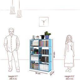 space organiser Metal Open Book Shelf image 5