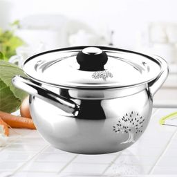 rbgiit Steel Mixing Bowl Food Cooking Serving Decorative Storage Ramkin Pasta Sabzi Rice Dall-picture-19