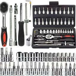 46 IN1 GREEN TOOL KIT Socket Set-image-14