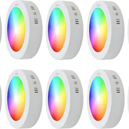 9W 7in1 Multicolour Surface Led (Red/Pink/Blue/Yellow/Violet/Green/White)Pack-10 Recessed Ceiling Lamp-14