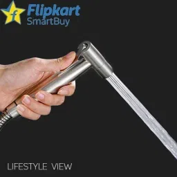 flipkart smartbuy FKSBHF2301 SS Health Faucet with SS-304 Grade 1 Meter Flexible Hose Pipe Faucet Set image 3