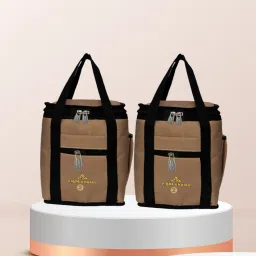Combo 2 Offer Lunch Bags Branded Premium Quality Waterproof Lunch Bag-image-56
